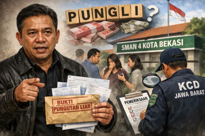 Dugaan praktik pungutan liar (pungli) yang melibatkan Komite SMAN 4 Kota Bekasi menjadi sorotan setelah adanya laporan dan keterangan dari sejumlah orang tua murid
