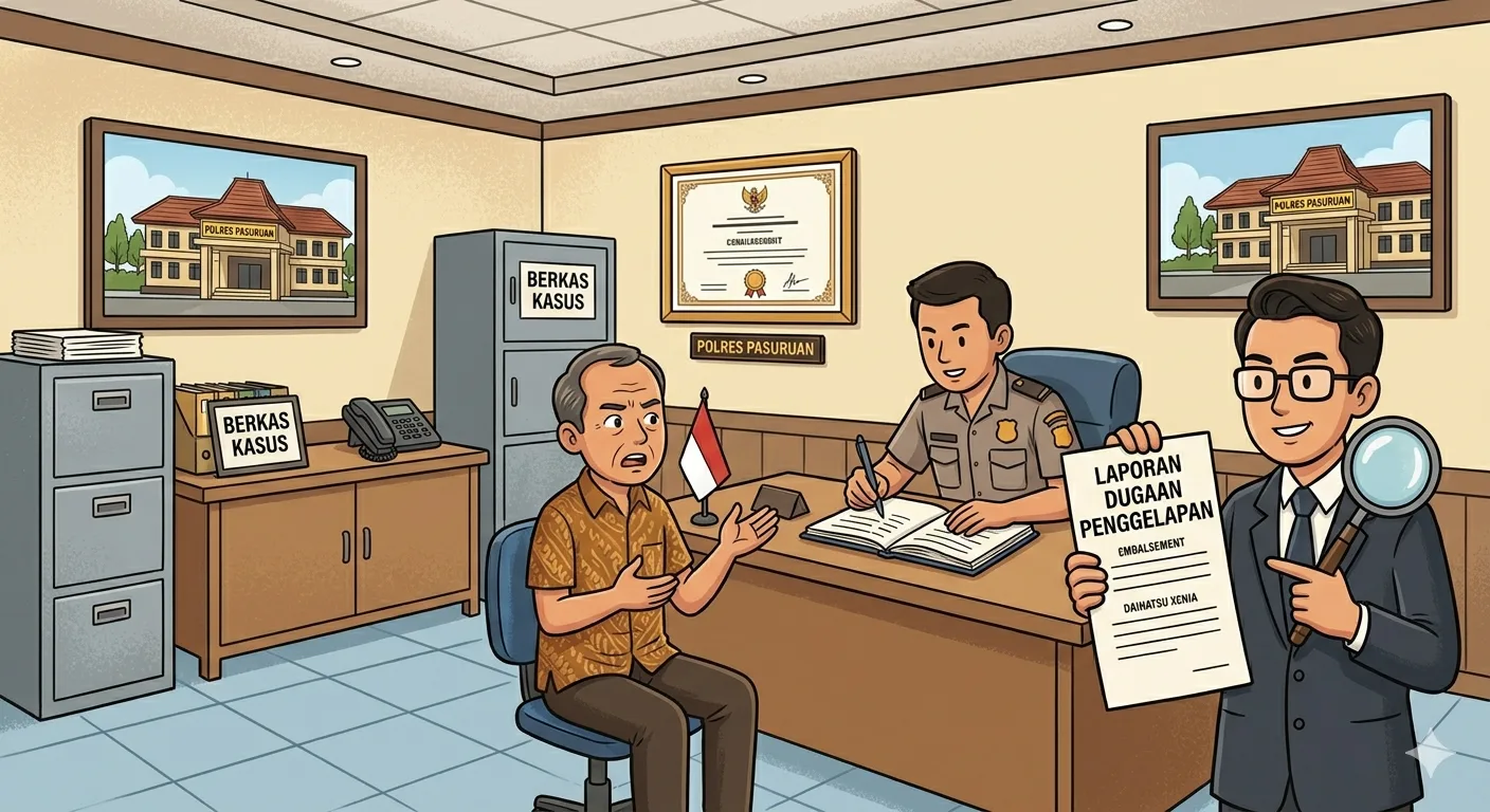 Mobil Tak Kunjung Kembali, Mawardi Laporkan Dugaan Penggelapan ke Polres Pasuruan