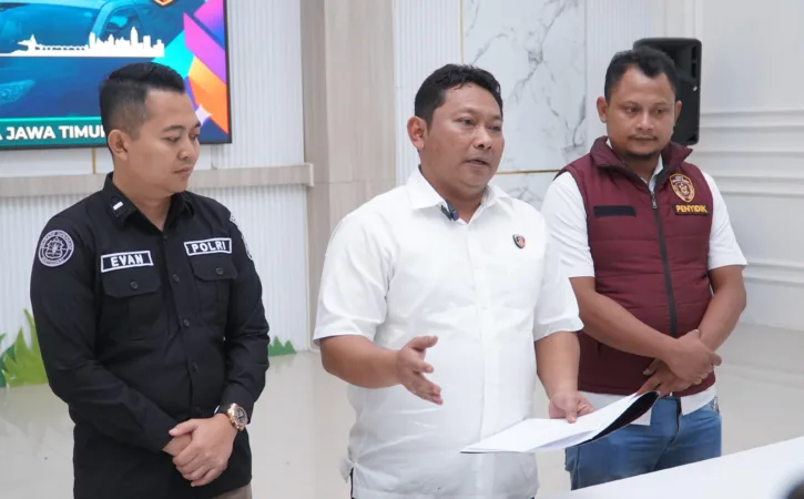 Kasat Reskrim Pimpin Konferensi Pers (BM)