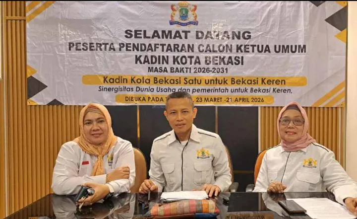 Panitia Penyelenggara Musyawarah Kota (Mukota) ke-VI Kamar Dagang dan Industri (Kadin) Kota Bekasi resmi menutup masa pendaftaran calon Ketua Umum periode 2026–2031. Hingga batas akhir, hanya satu kandidat yang tercatat menyerahkan berkas pendaftaran.