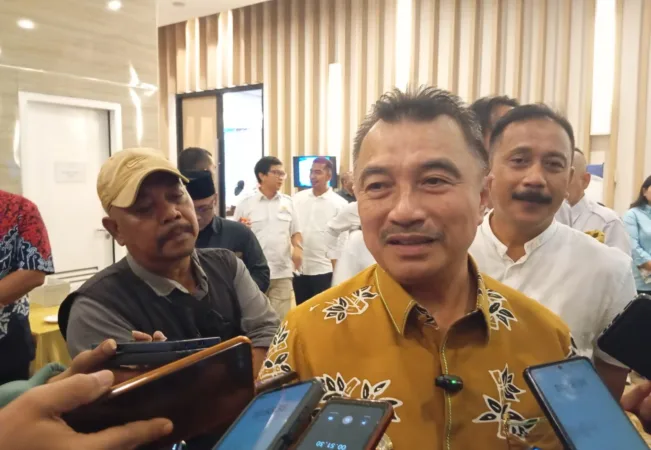 Wakil Wali Kota Bekasi Abdul Harris Bobihoe mengapresiasi pelaksanaan Musyawarah Kota (Mukota) ke-VI Kamar Dagang dan Industri (Kadin) Kota Bekasi yang berlangsung di Mega Bekasi Hypermall, Kamis (7/5/2026).