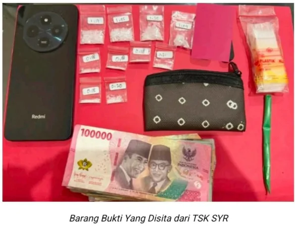 Barang bukti disita dari Pelaku (hms)