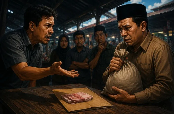 Ilustrasi Permintaan sisa kas Sewa stand (AI)