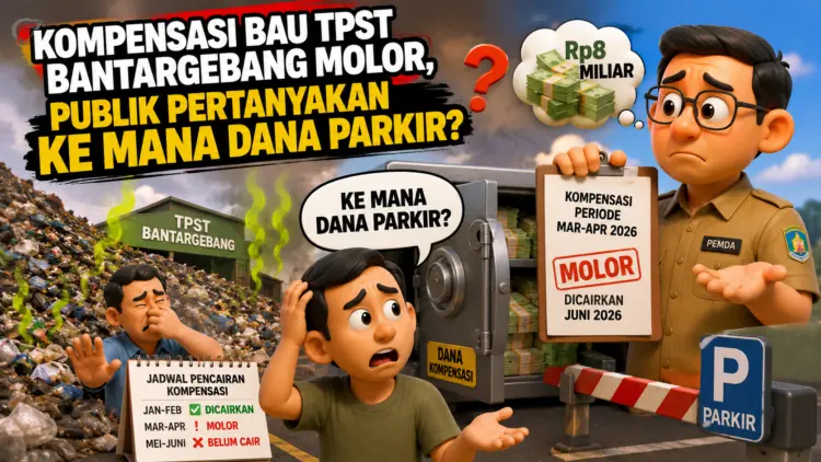 Kompensasi Bau TPST Bantargebang Molor, Publik Pertanyakan Ke Mana Dana Parkir?