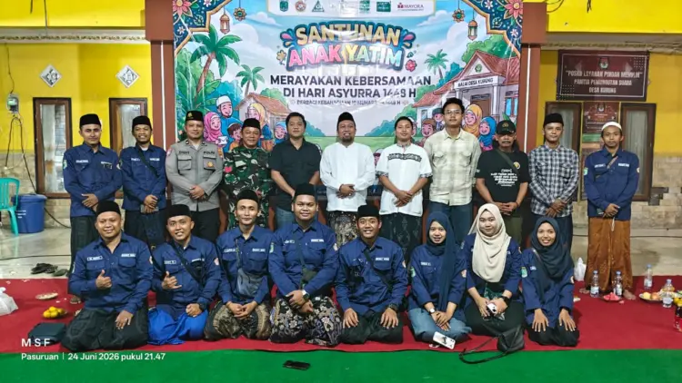 Pemdes Kurung dan Karang Taruna Kolaborasi Gelar Santunan Anak Yatim di Hari Asyurra 1448 H