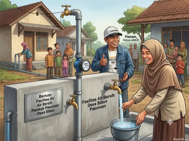 Ilustrasi warga saat mengambil air bersih (ai)