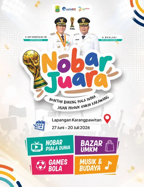 Rekomendasi Tempat Nobar Final Piala Dunia 2026 di Karawang, Dari Layar Raksasa hingga Warkop 2 Nobar Juara di Lapang Karangpawitan