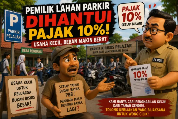 Pemilik Lahan Parkir Rumahan di Pasuruan Keluhkan Pajak 10 Persen, Pemilik: Penghasilan Kecil Kian Terhimpit
