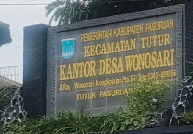 Board Desa Wonosari Tutur Pasuruan (ist/)