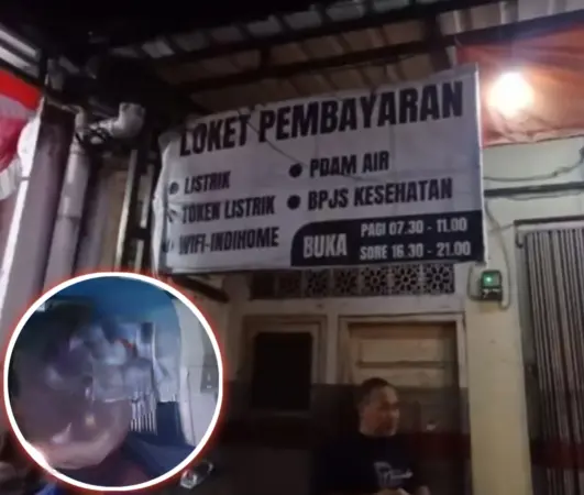 Tempat korban bekerja insert Wajah korban setelah dinyatakan meninggal dunia (BM)