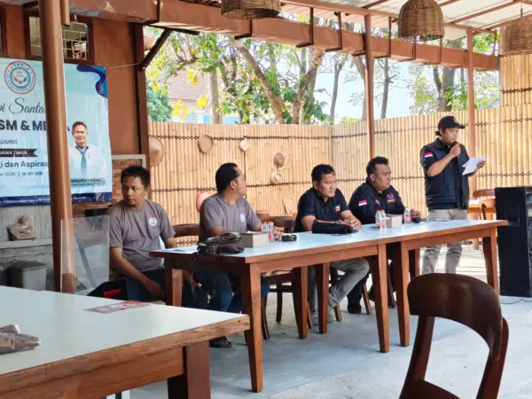 Jajaran Progrib saat diskusi bersama awak media (BM)