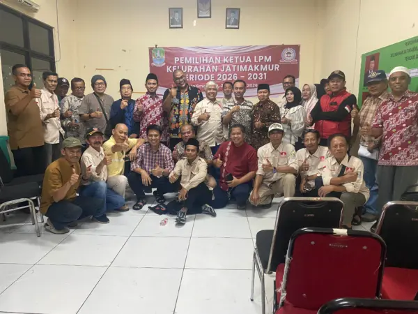 Abdurrob Syahidil, S.Ag., terpilih sebagai Ketua Lembaga Pemberdayaan Masyarakat (LPM) Kelurahan Jatimakmur, Kecamatan Pondokgede, Kota Bekasi, untuk periode 2026–2031.