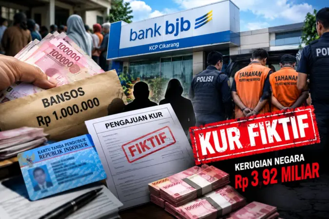 Iming-iming Bansos Rp1 Juta, 41 Warga Bekasi Diduga Jadi Korban KUR Fiktif Rp3,92 Miliar